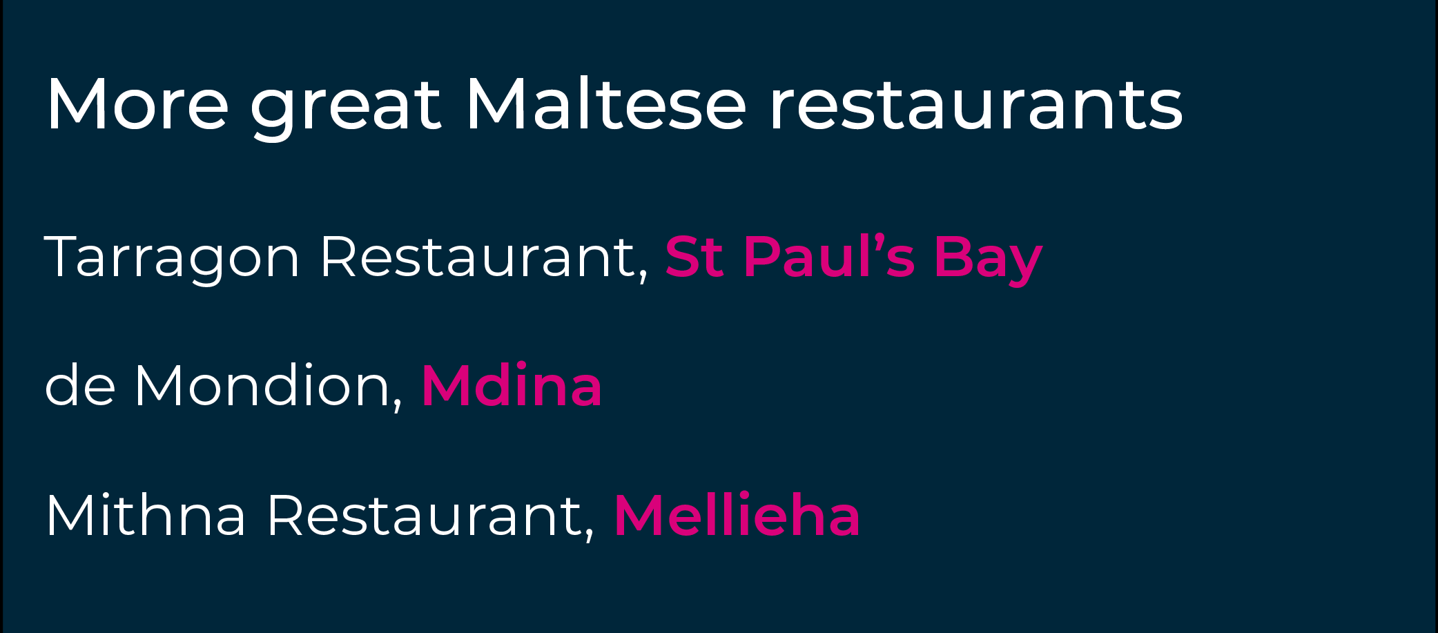Have you developed a taste for Malta's must-try restaurants?
