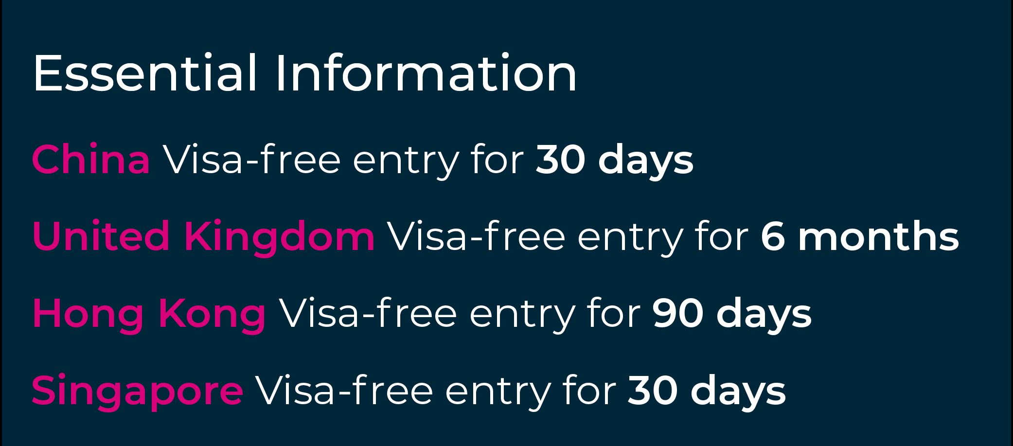 Grenadian citizenship offers visa-free entry to China, Singapore, and the UK.
