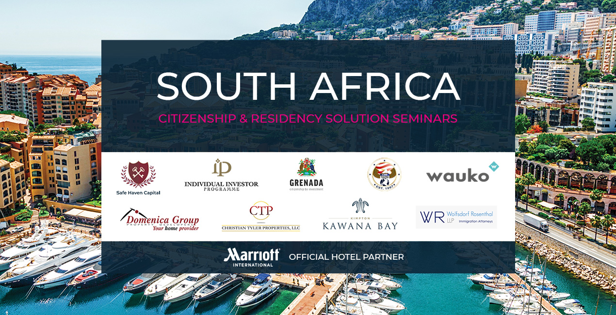 Seminários de investimento em cidadania e residência na África do Sul