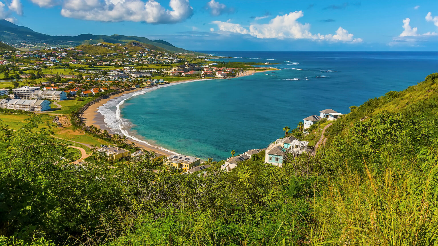 The,View,Looking,North,From,Timothy,Hill,In,St,Kitts