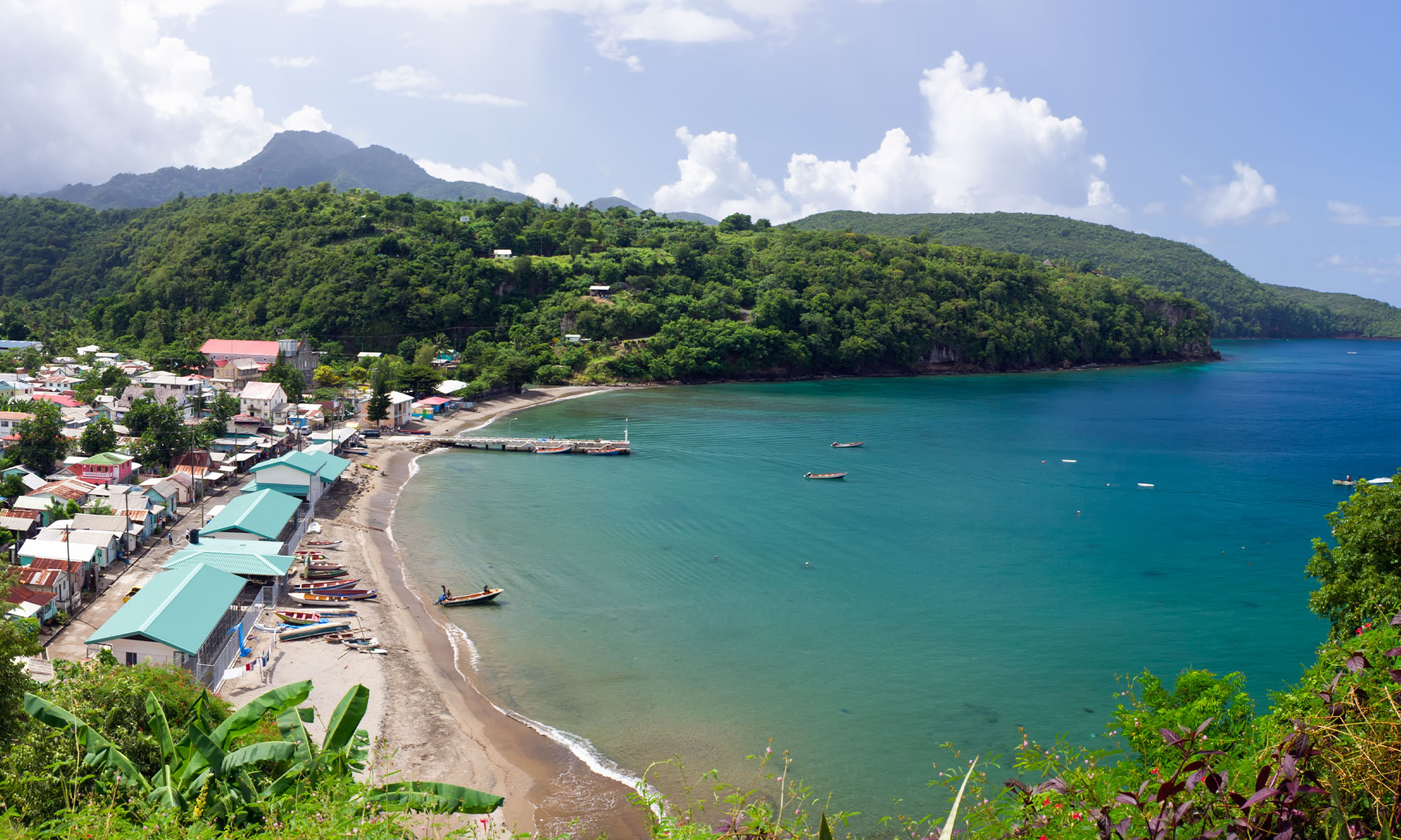 Sainte-Lucie se trouve dans les Caraïbes orientales.