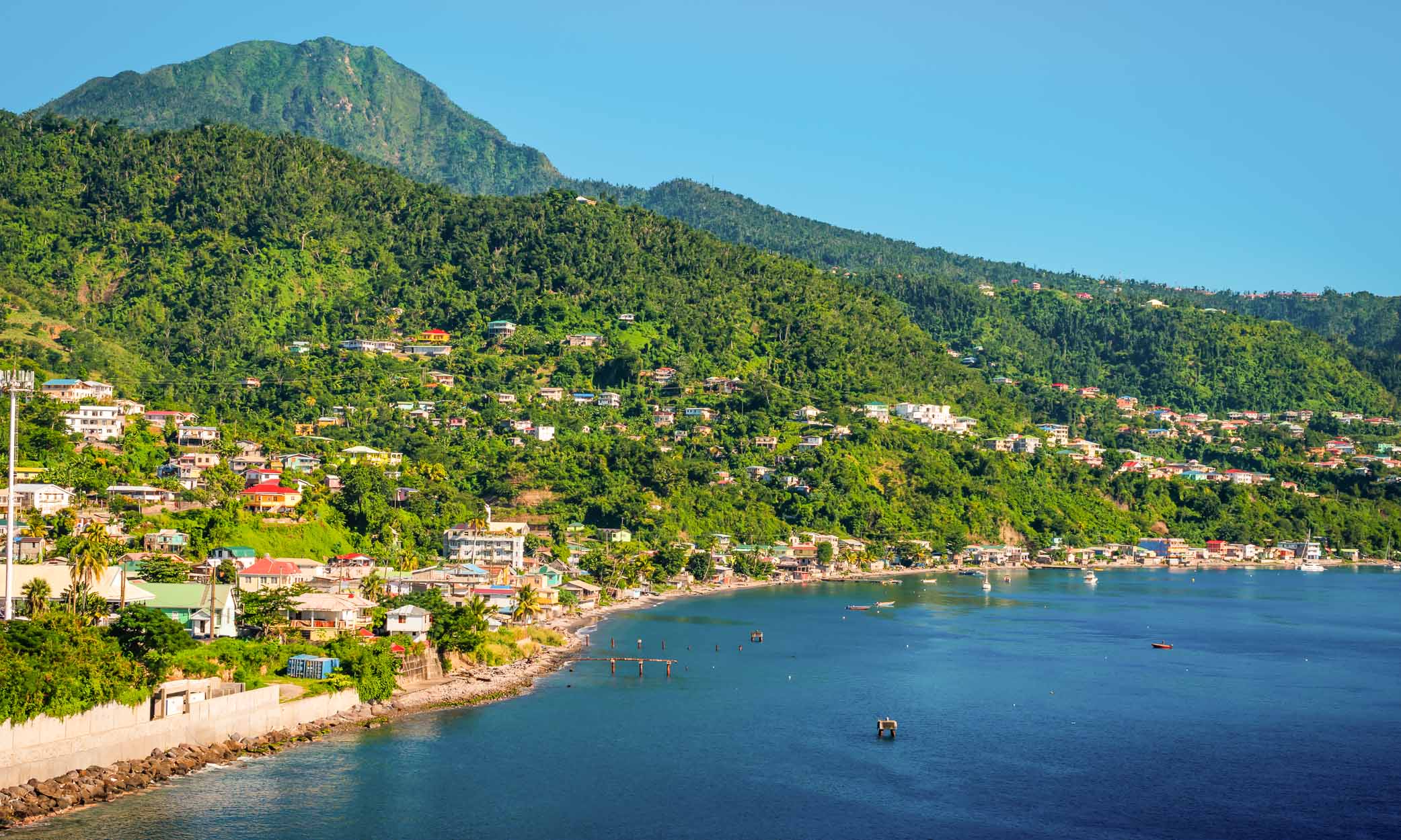 A Dominica atrai aposentados ricos.