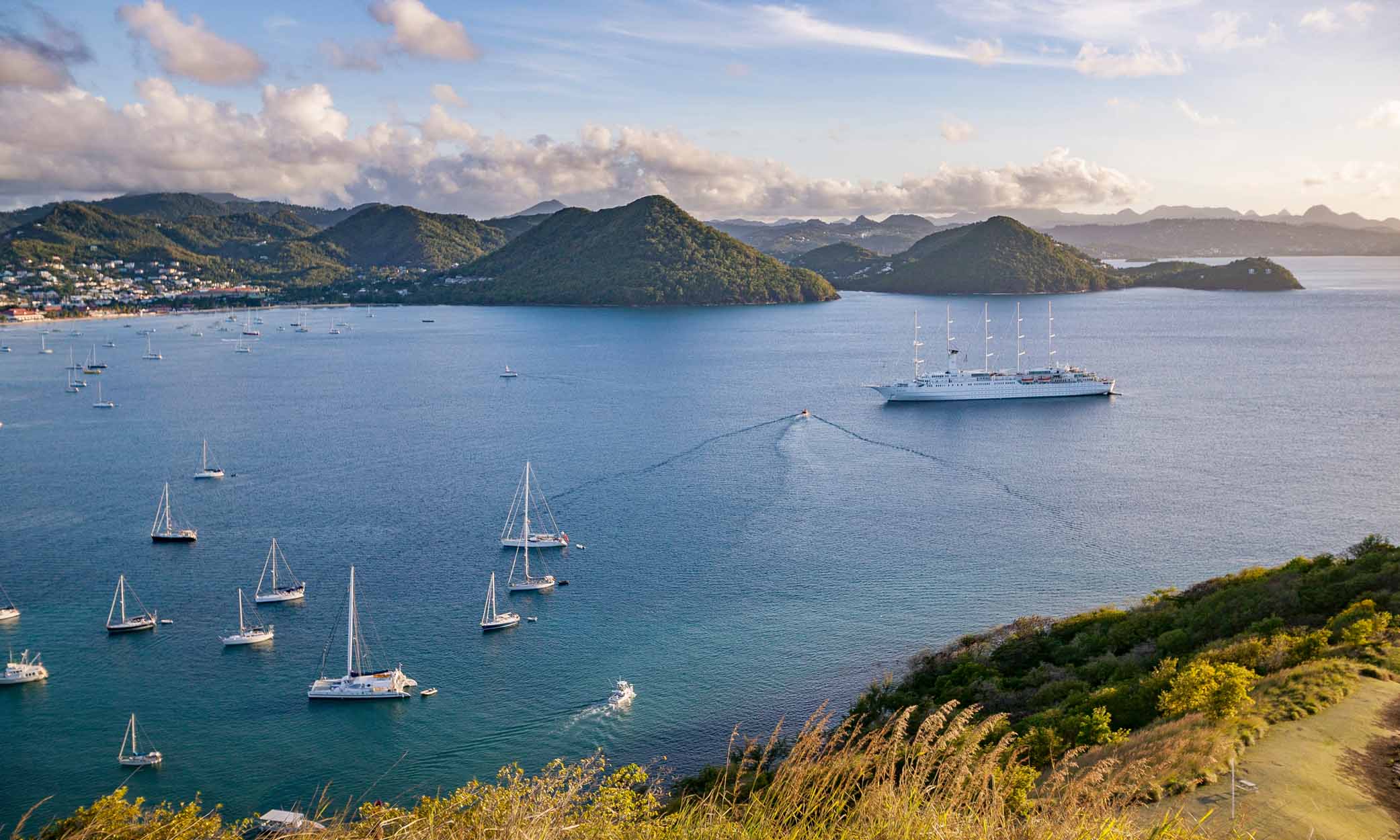 St Lucia yelken tutkunları için mükemmeldir.