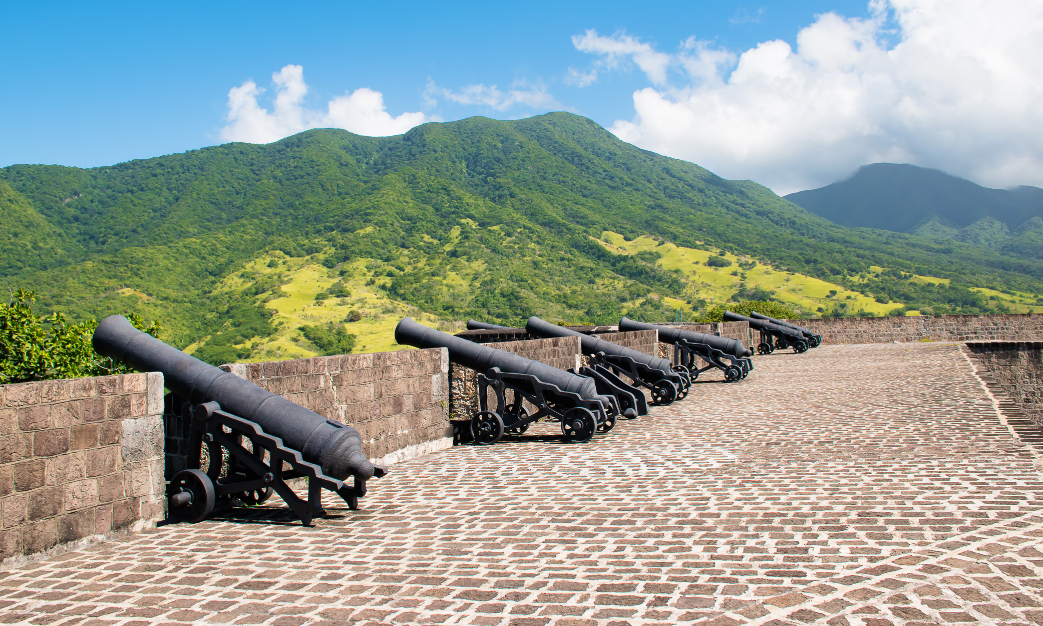 Brimstone Hill Fortress National Park is a UNESCO World Heritage Site on St Kitts.